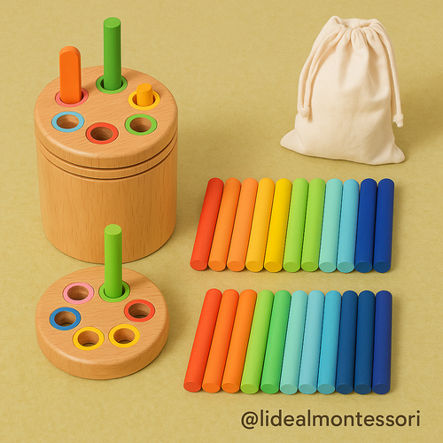 Jouet d'apprentissage en bois (2-5ans)